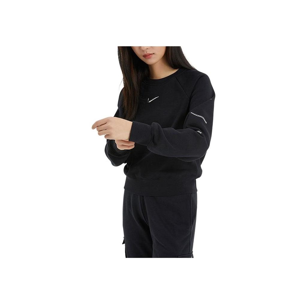 Nike Sportswear Pullover Crew Neck Long Sleeve Sweatshirt Women Sweatshirt Black DN4835-010