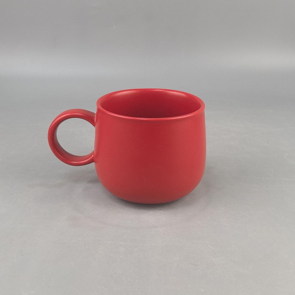 Matte Gevorst Grote Buik Keramische Kop Middelhoge Temperatuur Lichte Luxe Gepersonaliseerde Mok Cadeau Koperstempel Koffiekop