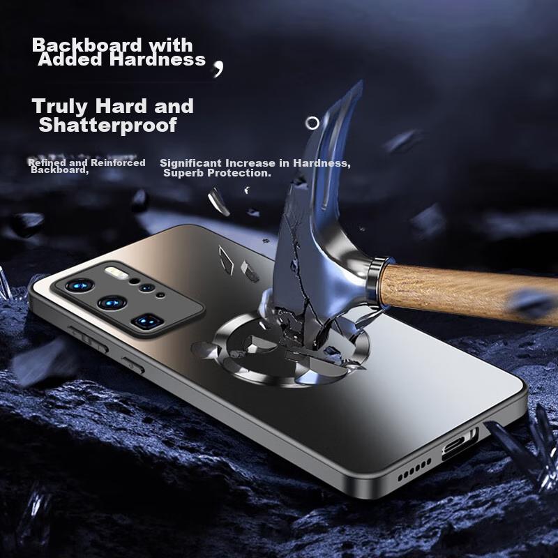 NEYAA AG FrostedPhone Case for Huawei P40 Pro, Magnetic Charging Compatible Ultra-Thin Frosted Full Protection Shockproof Case, Graphite Black