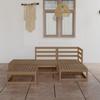 Day and Night - Day and Night Garden Furniture 5 Pieces Honey Brown Solid Pine Wood