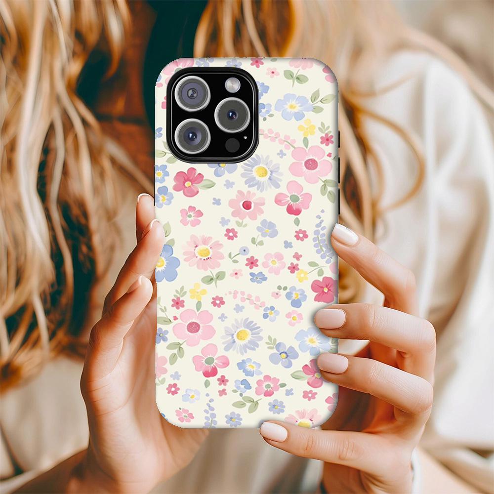 

Floral Magnetic Phone Case for Apple 17 Pro Max, 2-in-1 Double-Layer Protective Design Other models, please specify