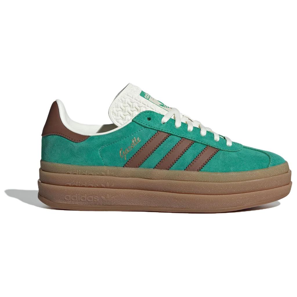 Adidas Originals Gazelle Bold Comfortable Fashion Durable Low-Top Sneakers Women Sneakers Green JP8045