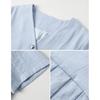 Linen Blend Asymmetrical Shirt & Pants Set