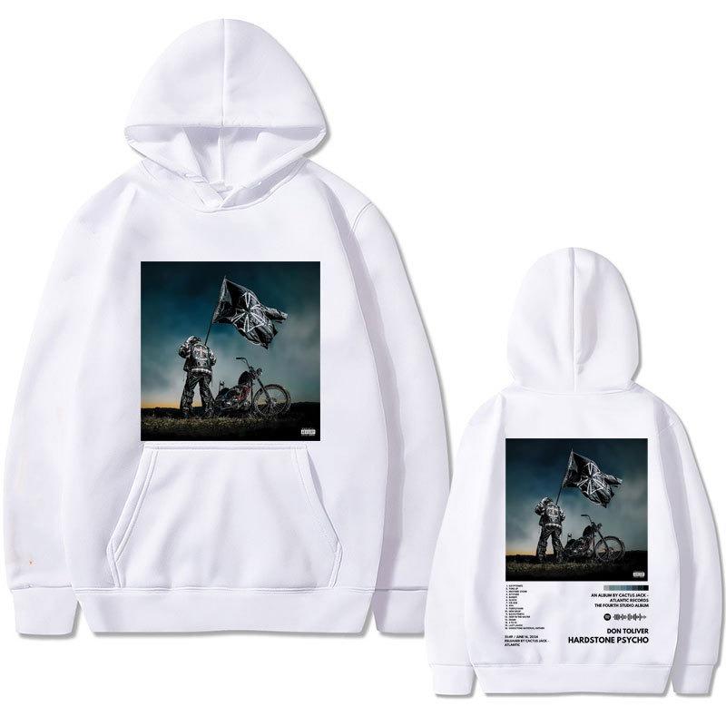 Rapper Don Toliver Hardstone Psycho Album Double Sided Graph Men Hoodies Fashion Letter Printed  Sweatshirts Hooded Pullover
