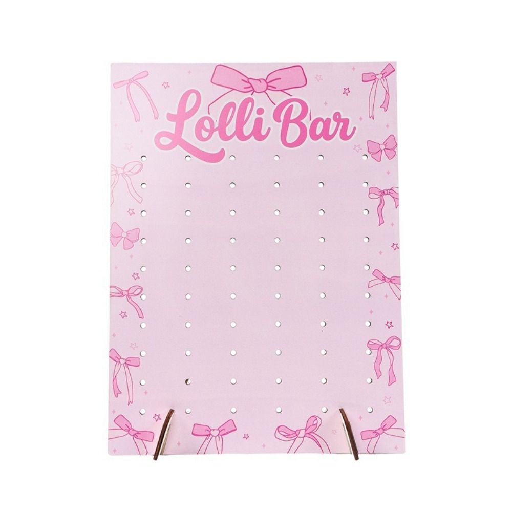 Wood Lollipop Stand Arched Design Lolli Display Rack Elegant Lolli Bar Rack  Party Table Decor