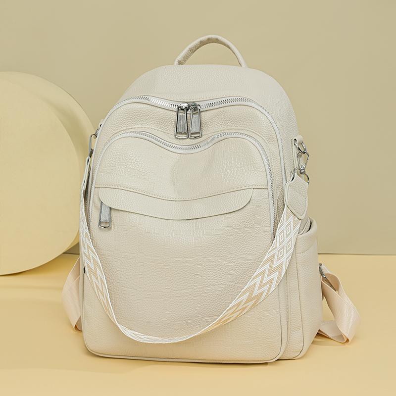 PU Backpack Multi-function Shoulder Bag Large Capacity Lightweight Women's Backpack