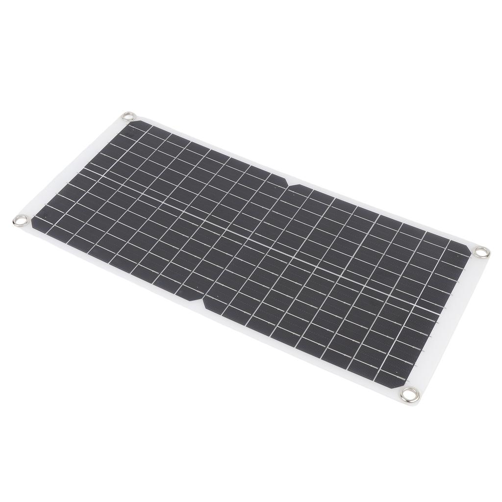 Monocrystalline Solar Battery Panel Kit Flexible 17W 18V 0.94A with USB Port for Camping Car Boat