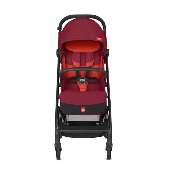 Poussette GB Qbit+ All City Velvet - Dossier inclinable - Roues avec suspensions - Noir