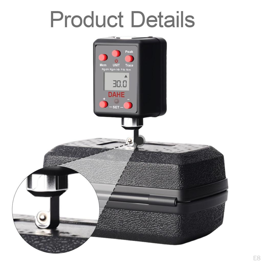 Automotive Digital Adapter ±2% Calibration Tool Peak/Real Time Mode Sturdy Versatile with Smart