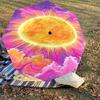 1pc Sun Clouds Automatic Open/Close Umbrella Compact Folding Umbrella with 8-Rib Shaft for Women/Men, Portable Travel Umbrella,1153S