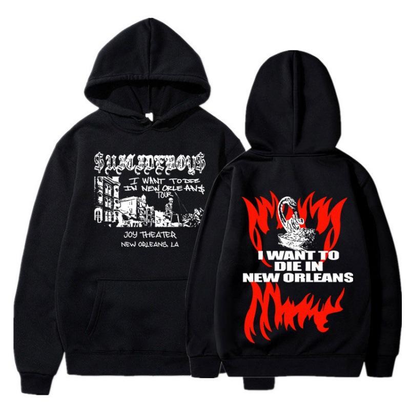 $Uicidboy $Толстовка Suicide Boy Я Хочу Умереть в Новом Орлеане Свитер S