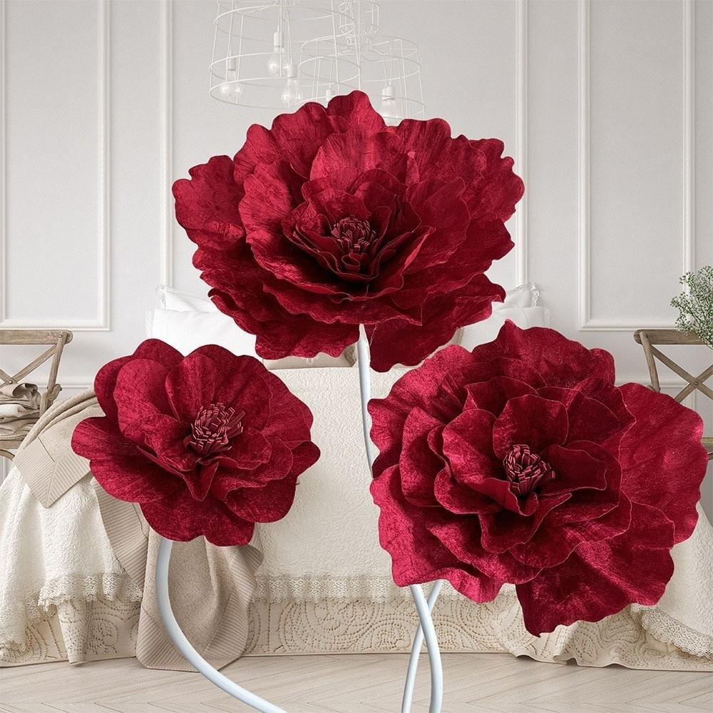 30-60cm Artificial Peony Flower Window Display Wedding Fake Flower  Photo Props