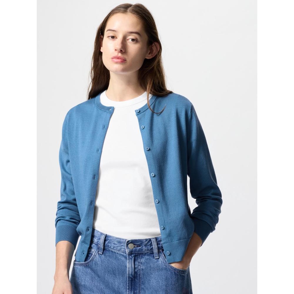 Uniqlo Uv Protection Crew Neck Cardigan  Long Sleeve 