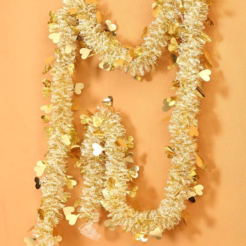2.8M New Year's Ribbon Latte Strips Christmas Classroom Wedding Indoor Birthday Festival Wedding Decoration Wedding Arrangement