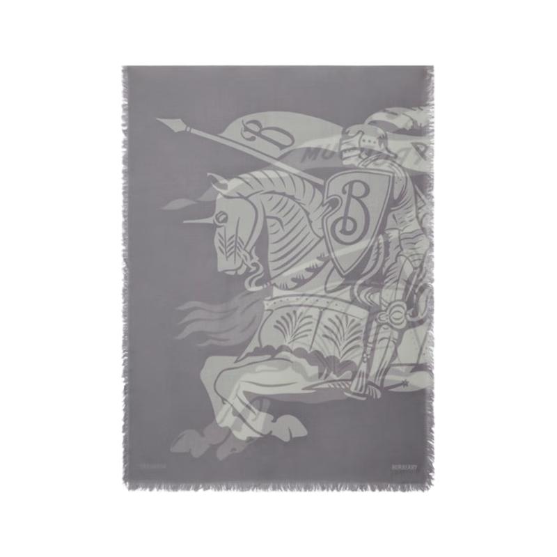 

Burberry Equestrian Knight Logo Wool Scarf OS