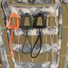 Small Molle Backpack Carabiner Fixed Buckles EDC Tool Elastic Rope Webbing for Family Outdoor Camping Accessories
