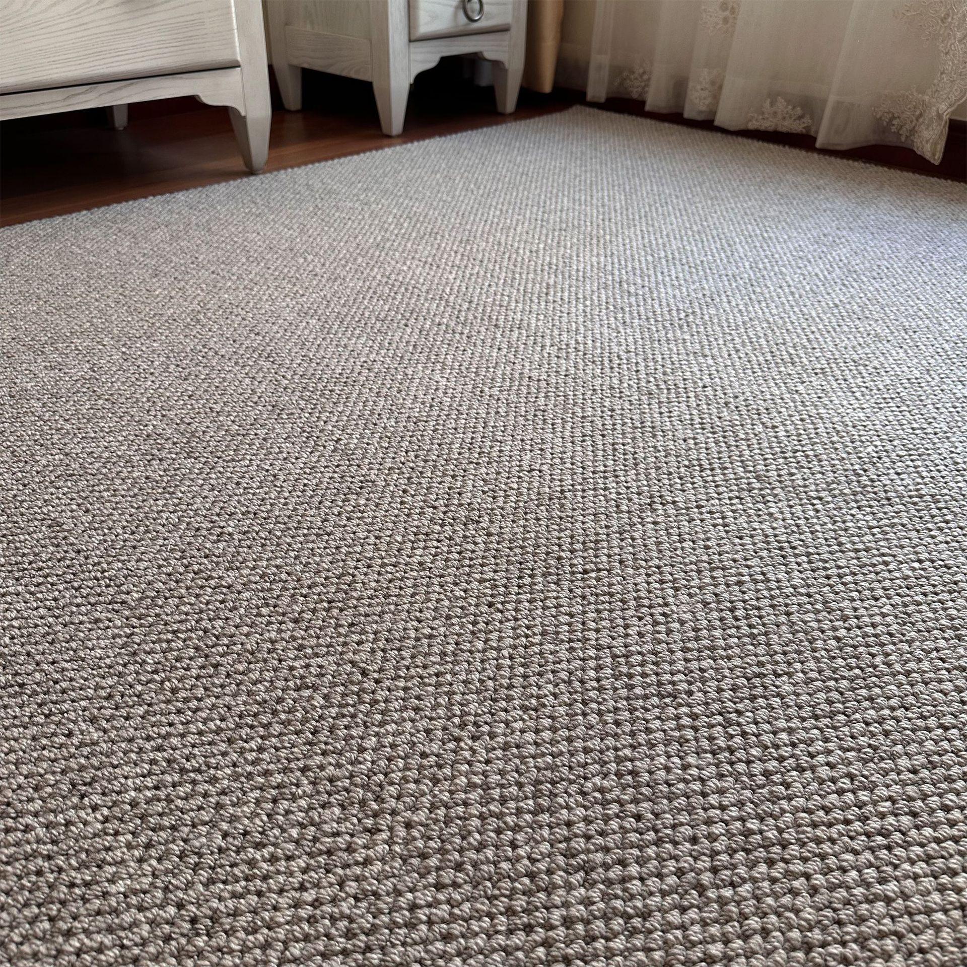 

Ковер из шерсти и кашемира на заказ - однотонный белый, водонепроницаемый, минималистский дизайн для гостиной или спальни Custom Price / Per Square Meter