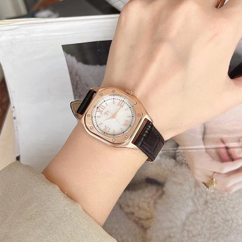 Tianta Square Belt Watch Women'S Niche Light Luxury Simple Roman Character Watch Fashion Casual Quartz Women'S Watch