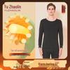 Yuzhaolin Men's 100% Cotton 7A Antibacterial Thermal Underwear Set