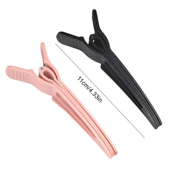 Yousheng 2/4 Pcs Pince à Frange Sans Marque Cheveux Surface Courbe Dents à Forte Adhérence Pince Volumatrice Cheveux Plats Opération à Une Main Épingle à Cheveux