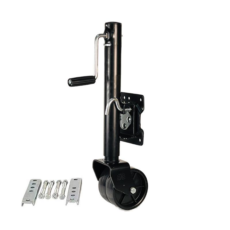 1500 Pounds Trailer Jack 6-inch Double Solid Guided Wheel Lift Trailer Legs Yacht Trailer RV Accessories with Bolt on Capacity