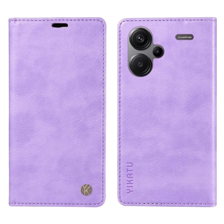 

YK-006 For Xiaomi Redmi Note 13 Pro+ 5G Case Magnetic Closing Leather Phone Cover