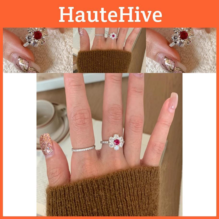 Delicate Open Adjustable Flower Ring Crafted From Copper For Chic Summer Fashion Style