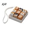 Stress Reducing Keyboard Cartoon Dog Fidget Toy, 1/2/3/4/9-Key Push Button Clicky Toy Relief Mini for Backpack Handbag Purse Charm