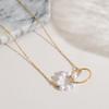 European & American Gold-Plated Stainless Steel Baroque Freshwater Pearl Necklace - Light Luxury, High-End, Non-Fading
