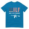 Milf Unisex I Love Firearms Gun Rights Ar15 Patriotic Usa Flag TShirt