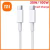 Xiaomi 1m 2m 3m USB-C To C PD Fast Charge Cable For iPhone 17 16 15 Pro Max for iPad for Samsung for HUAWEI Type C4W Quick Line