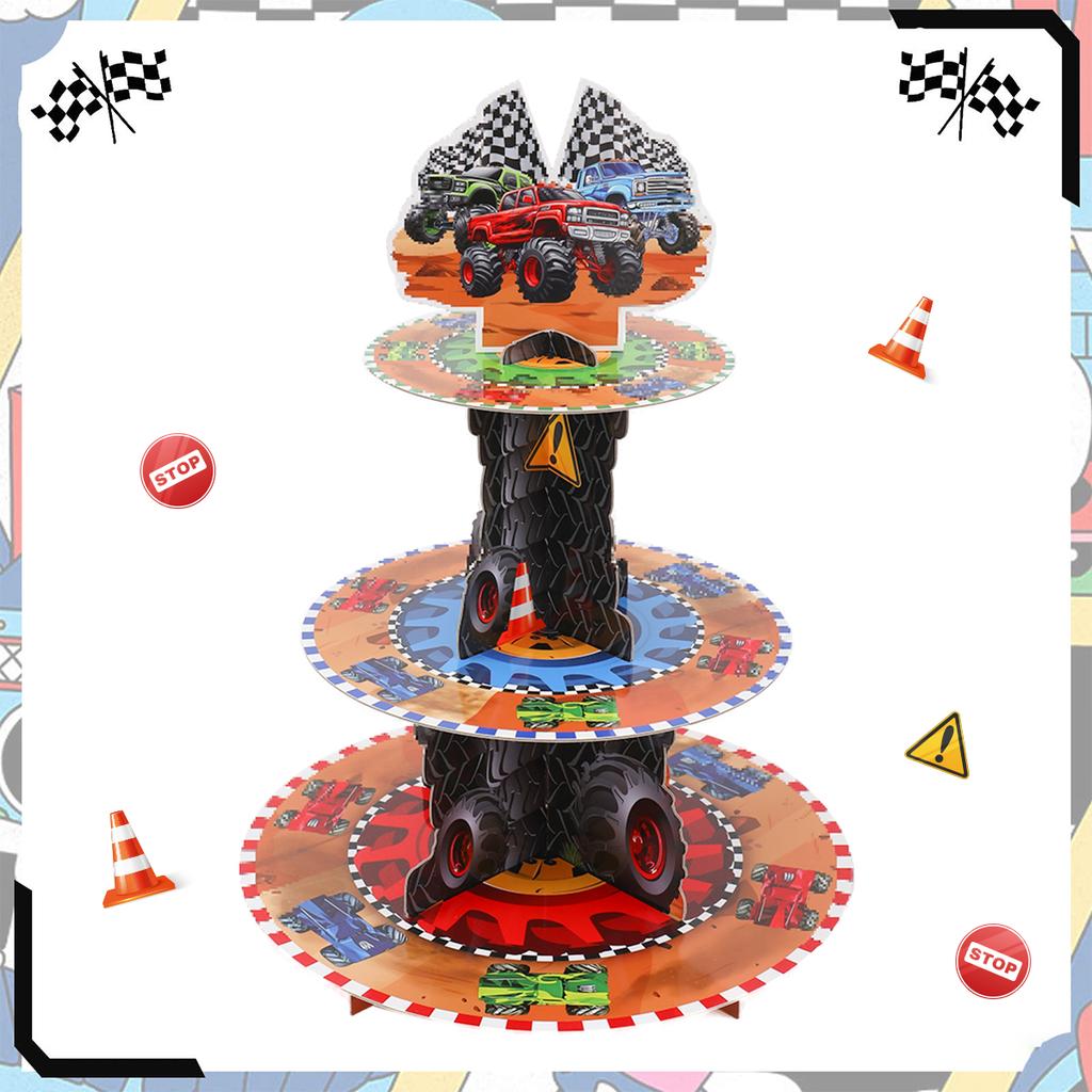 Cake Display Stand Farm Animals Mermaid Birthday Party Decor Kids Dessert Holder Cake Tray Unicorn Baby Shower Cupcake Support