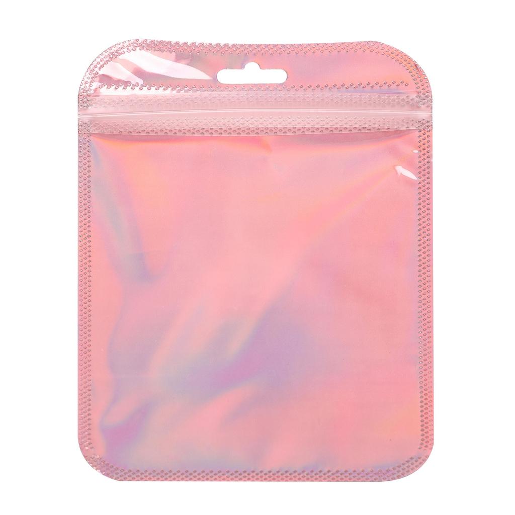 10Pcs Plastic Laser Colored Jewelry Packaging Bag Handmade Beads Bag Package