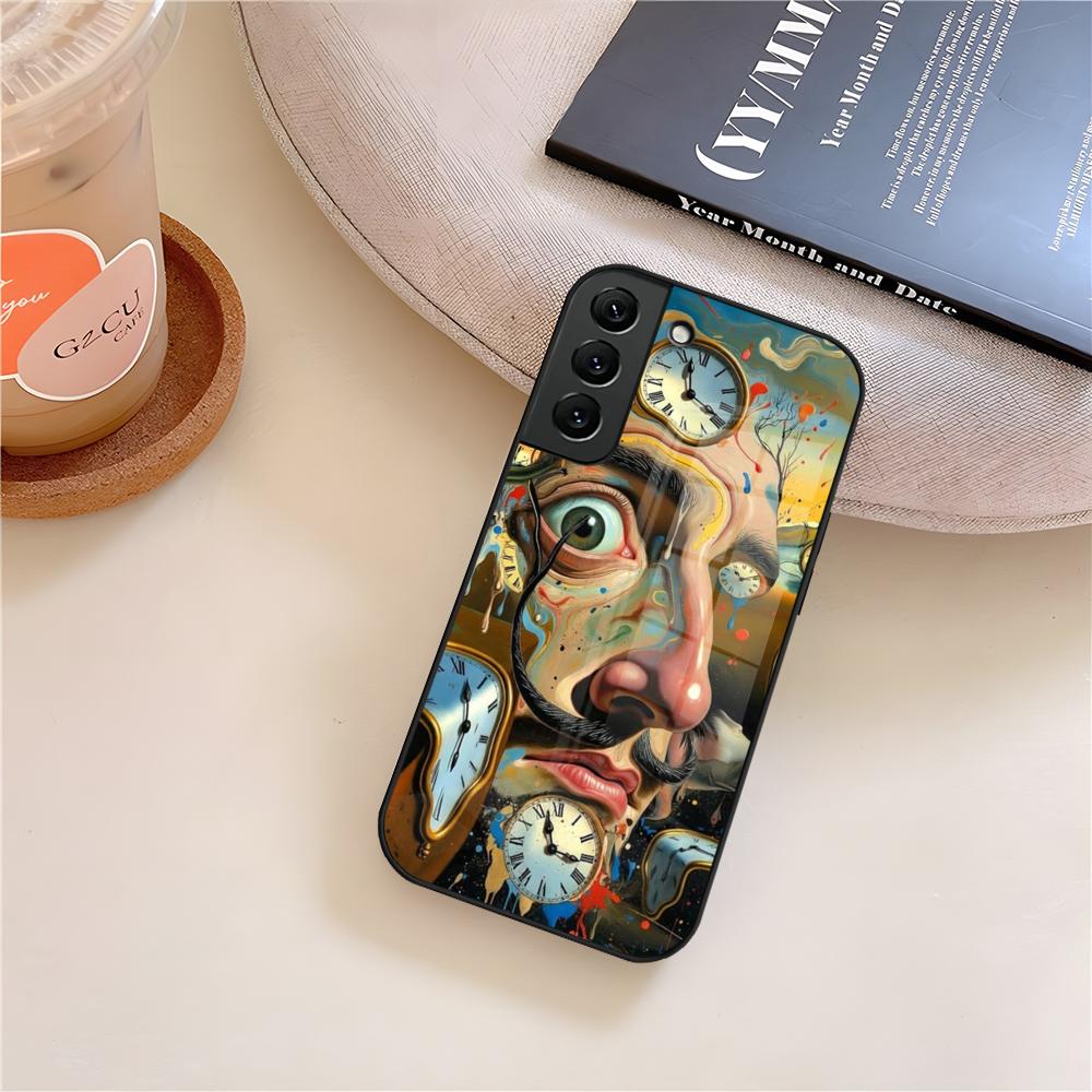 Salvador Dali Art Phone Case Glass For Samsung Galaxy S26 S25 S23 S24 S21 S22 S20 Ultra Fe Plus A15 A14 Cover