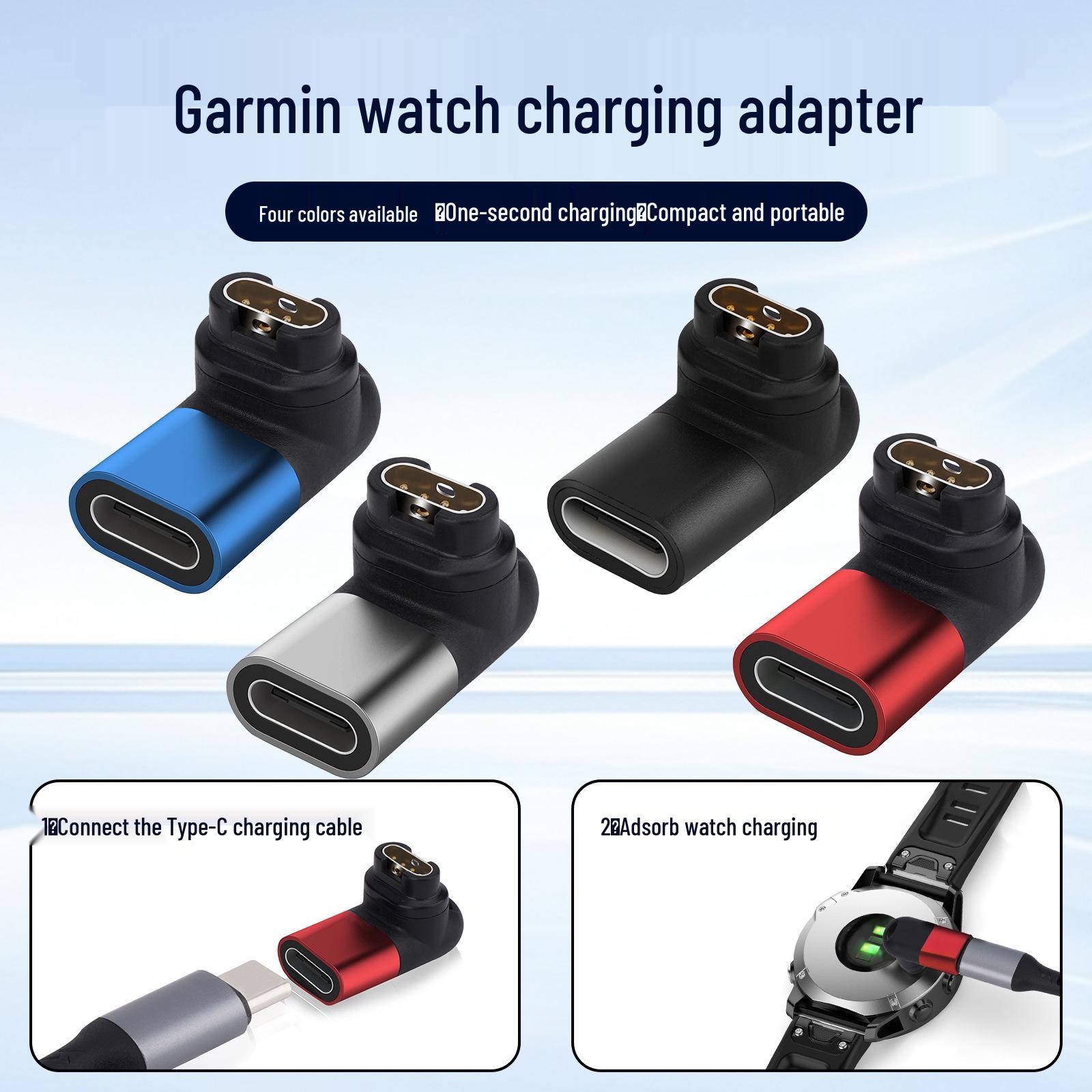 

Garmin Charging Adapter for fenix 5X, 6, 6S PRO, 7S, and Instinct - 90° Right Angle Fenix Right Angle Charging Cable