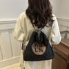 Trendy Canvas Tote Bag For College Students Stylish Large Capacity Daily Use