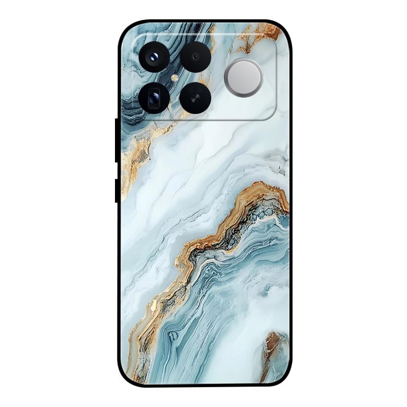 For Xiaomi Poco F8 Ultra Case Marble Painted Soft Matte Silicone Back Cover For Poco F8 Pro Redmi K90 Pro Max Full Phone Shell