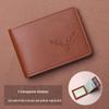 Men's 2025 Style Two-in-One Motor Vehicle License Leather Cover and Card Holder