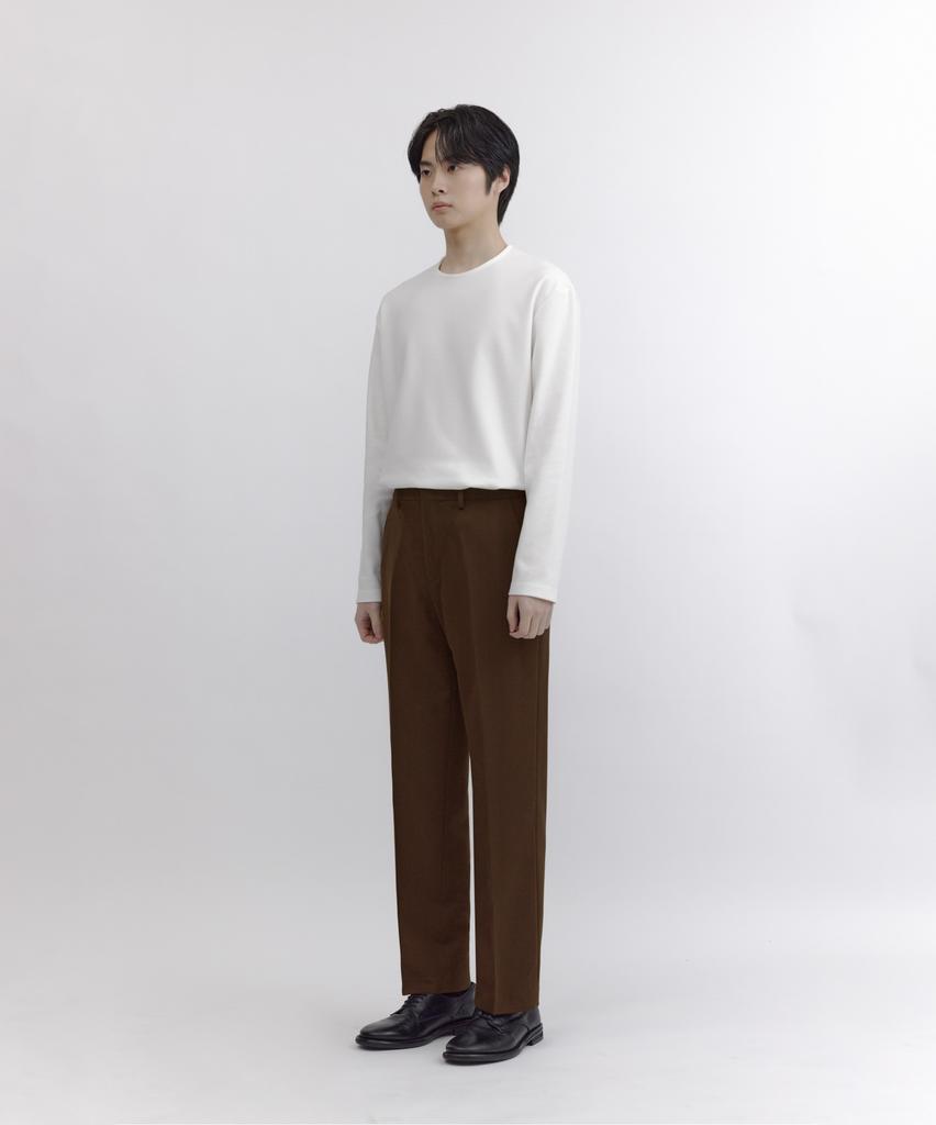 NONBLANK Semi-Wide Fit Slacks_Brick