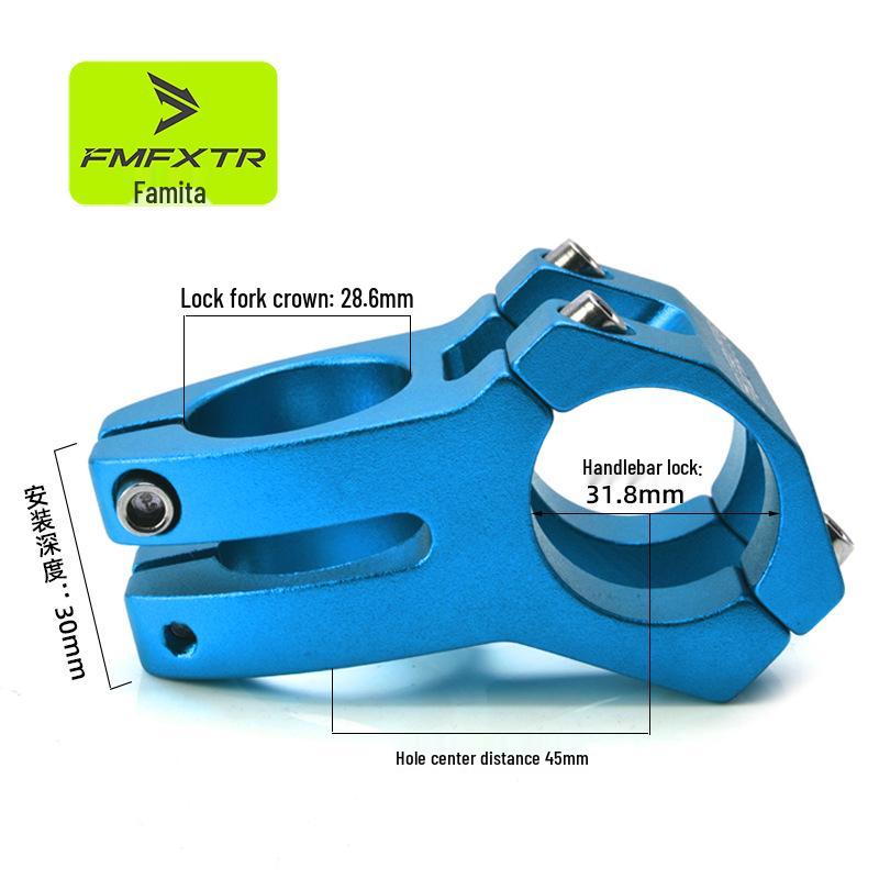 Downhill & Climbing Short Stem, 31.8mm Hollow Head Tube Handlebar Riser Accessory