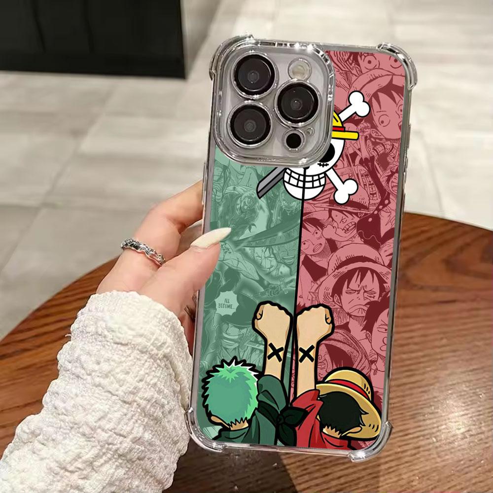 Anime One Pieces Soft Funda For iPhone 17 Pro 16 15 14 13 12 11 Pro Max Case 17 Plus 17E 16E 17Air Camera Protection Phone Cover