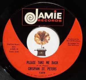 

7inch Record CRISPIAN ST. PETERS - Please Take Me Back JCSP19 Jamie 1968 US Rock Used