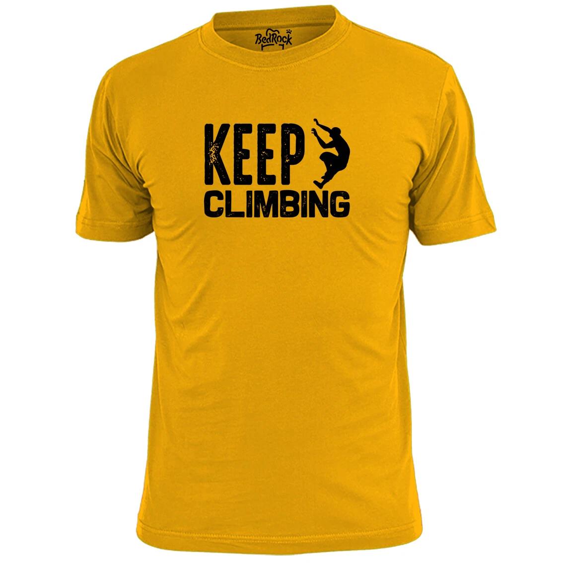 Mens Keep Climbing T shirt Outdoor Mountaineering S
