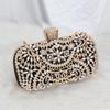 2023 Diamond Evening Clutch Bag For Women Wedding Golden Clutch Purse Chain Shoulder Bag Small Party Handbag With Metal Handle