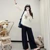 2026 Spring Korean Style Loose Maternity T-Shirt - Plus Size & Hoodie Option