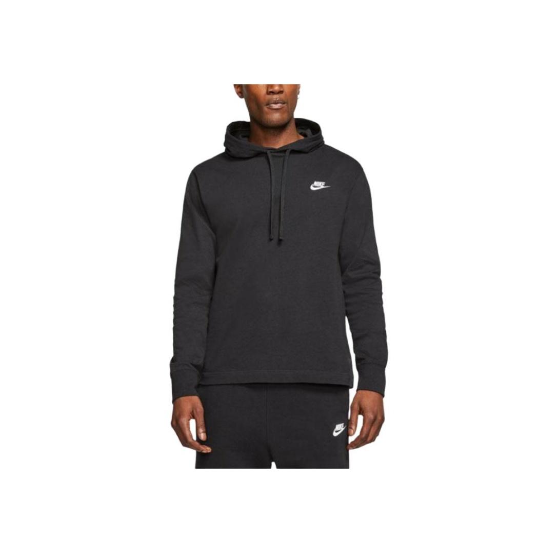 

Nike Logo Hooded Pullover Long Sleeve Sweatshirt Men sweatshirt Black BV2750-010 L