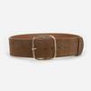 Nieuw leer retro gesp tailleafdichting dames mat suède koeienhuid riem met jas jurk