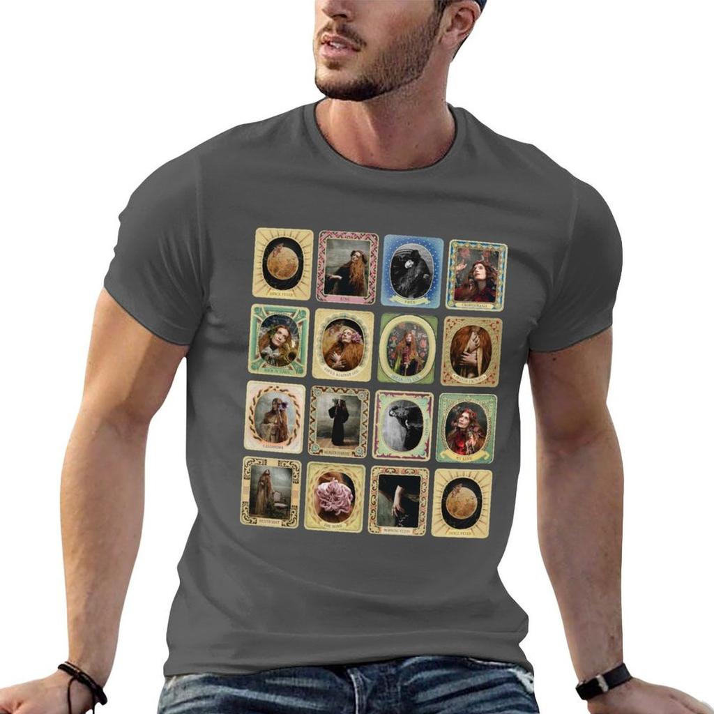 Florence The Machine Dance Fever Tarot Cards Tshirt T Shirts Cotton 100 T Shirt Personalised Unisex Graphic T Shirt Tshirt