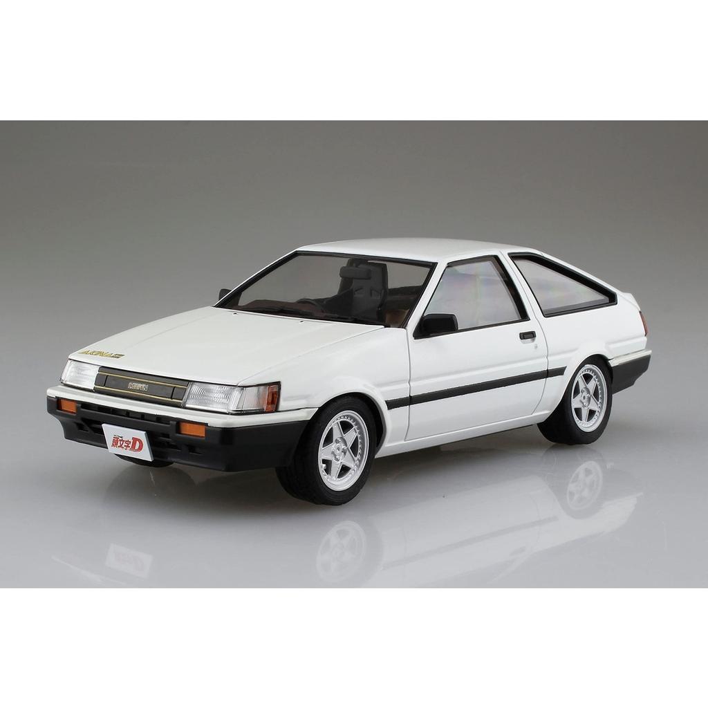 Aoshima Bunka Kyozai Initial D 10 Itsuki Takeuchi AE85 Levin Maßstab Kunststoffmodell Nr. 1/24