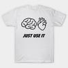 Asian Size Cotton Unisex Tshirt Print T-shirt Just Use It T-shirt No-Cut Print Regular Fit